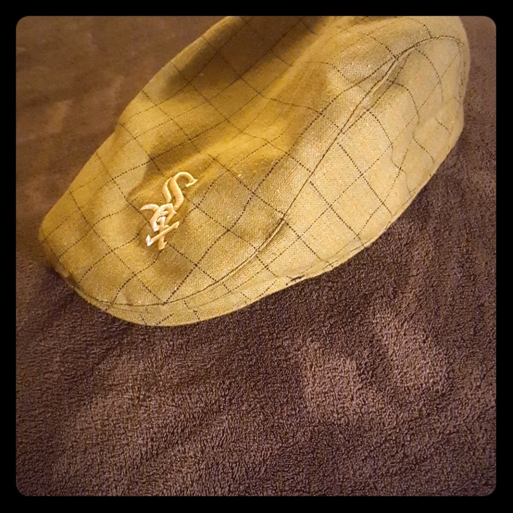 Miller Lite Chi-Rish plaid Chicago White Sox hat.